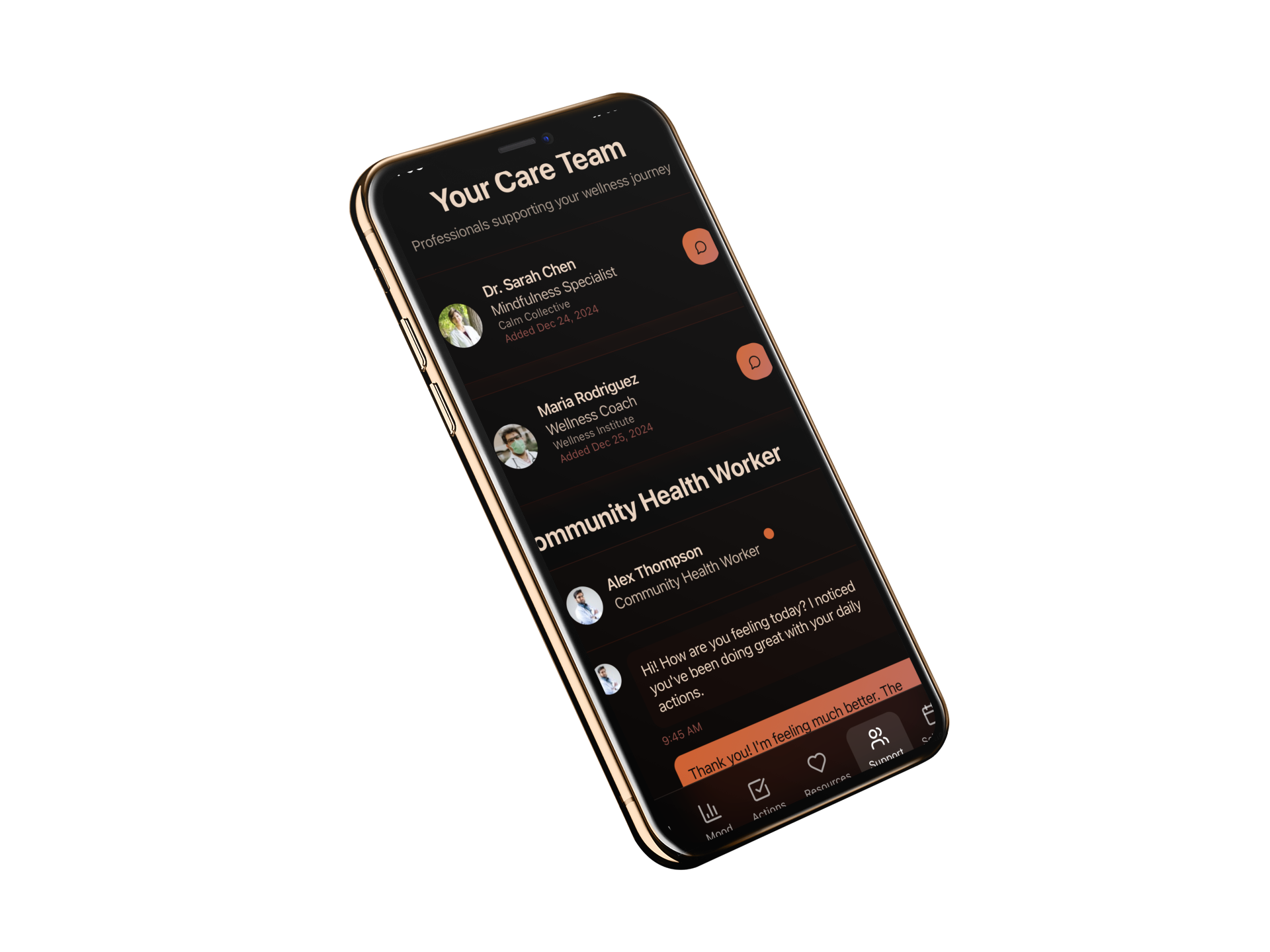 Siani in the SAINTE app
